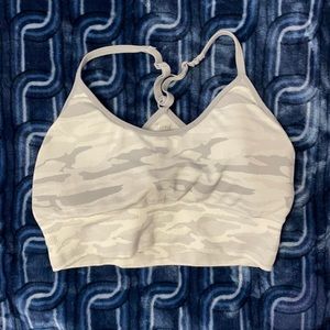 Gray Camo sports bra
